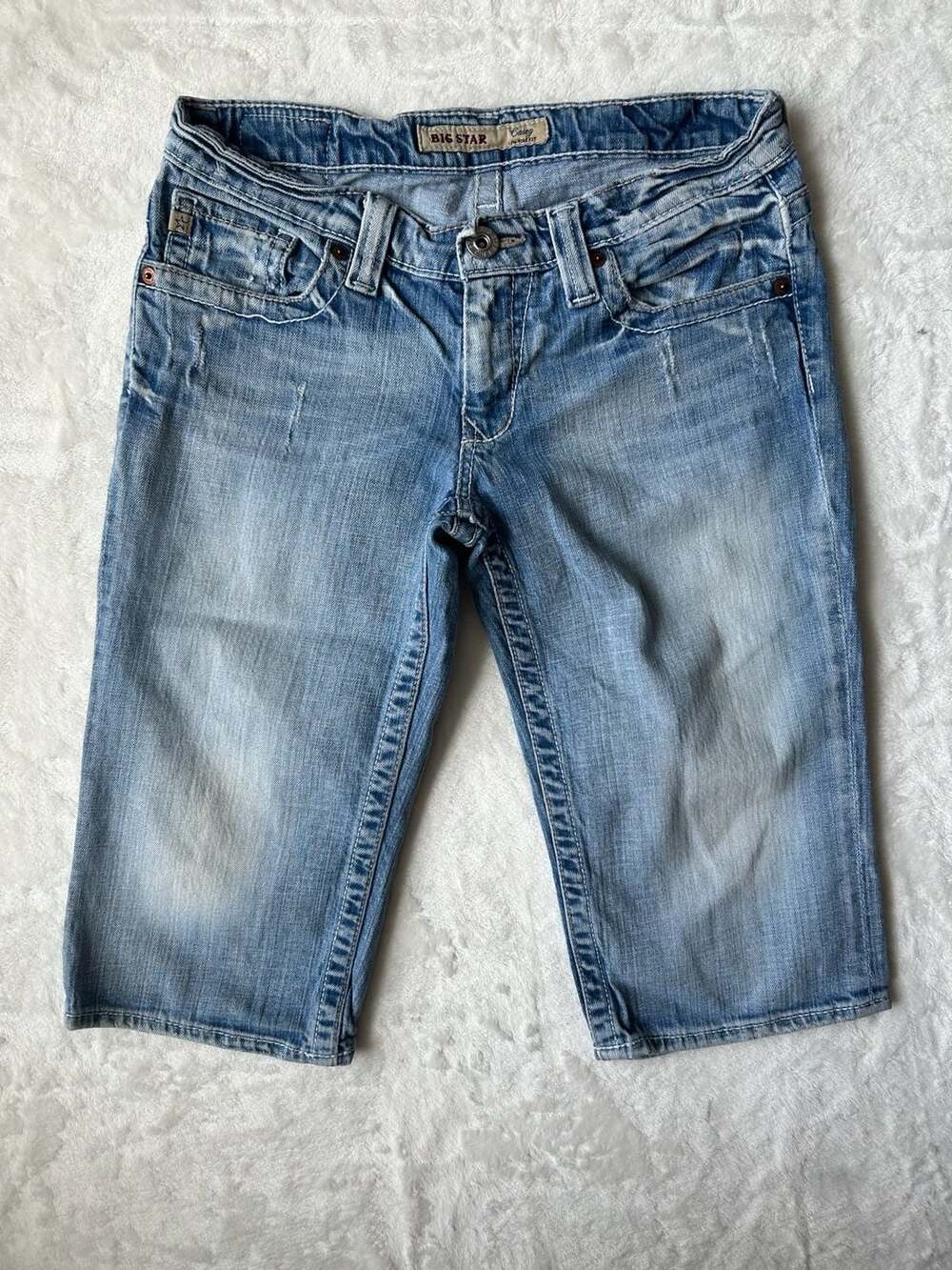 Big Star Casey Low Rise Bermuda Denim Shorts Size 28